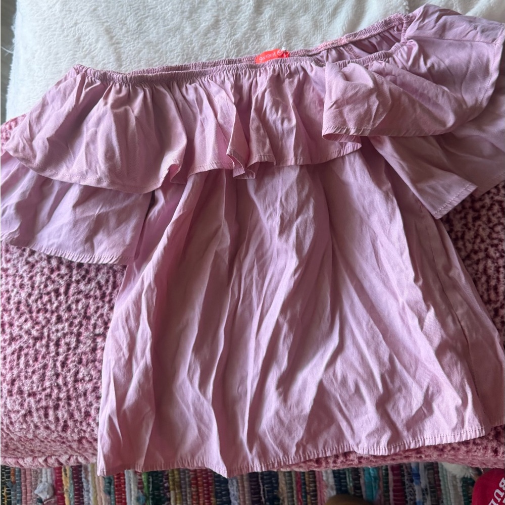 Women's Off-Shoulder Ruffle Top - Picture 3 of 6